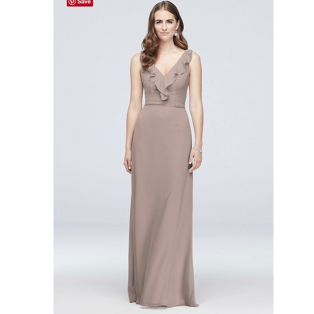 David’s bridal Biscotti Bridesmaid Dress